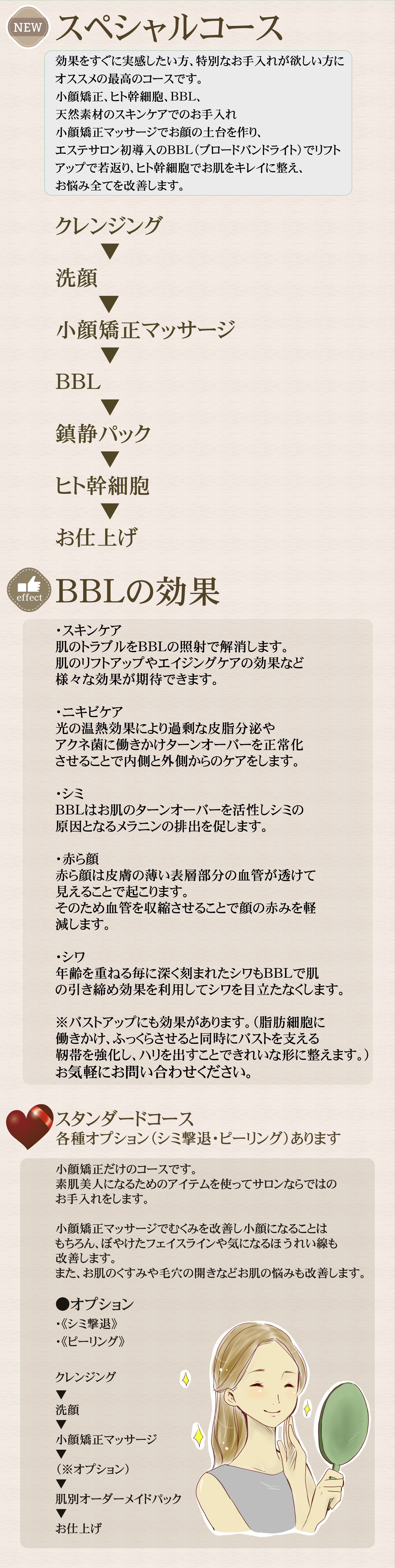 LIEREEのフェイシャルコース LIERRE